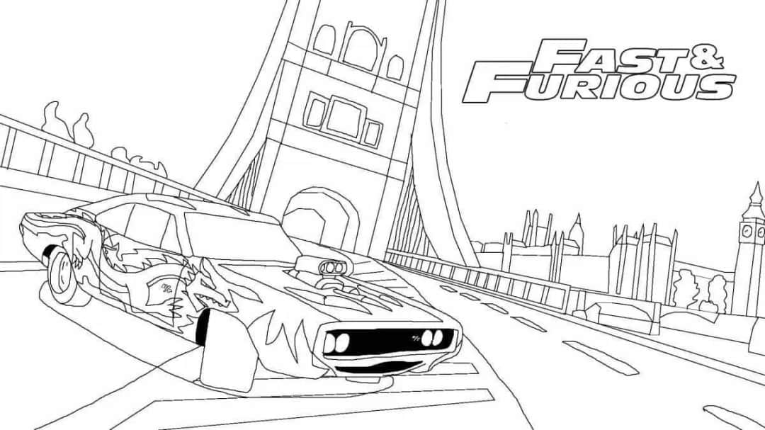 Kolorowanki Szybcy i Wściekli: Darmowe Obrazki do Wydruku